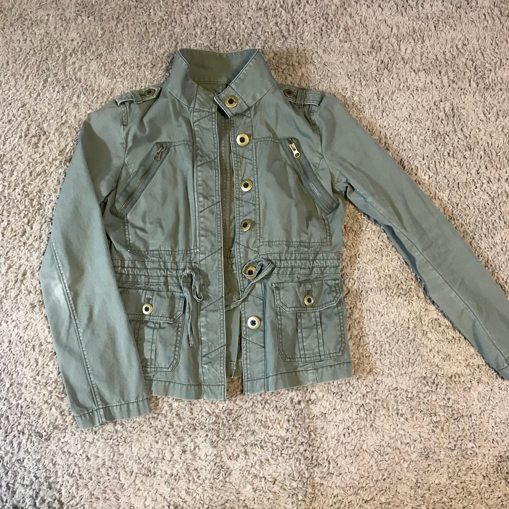 LOFT army green jacket XS